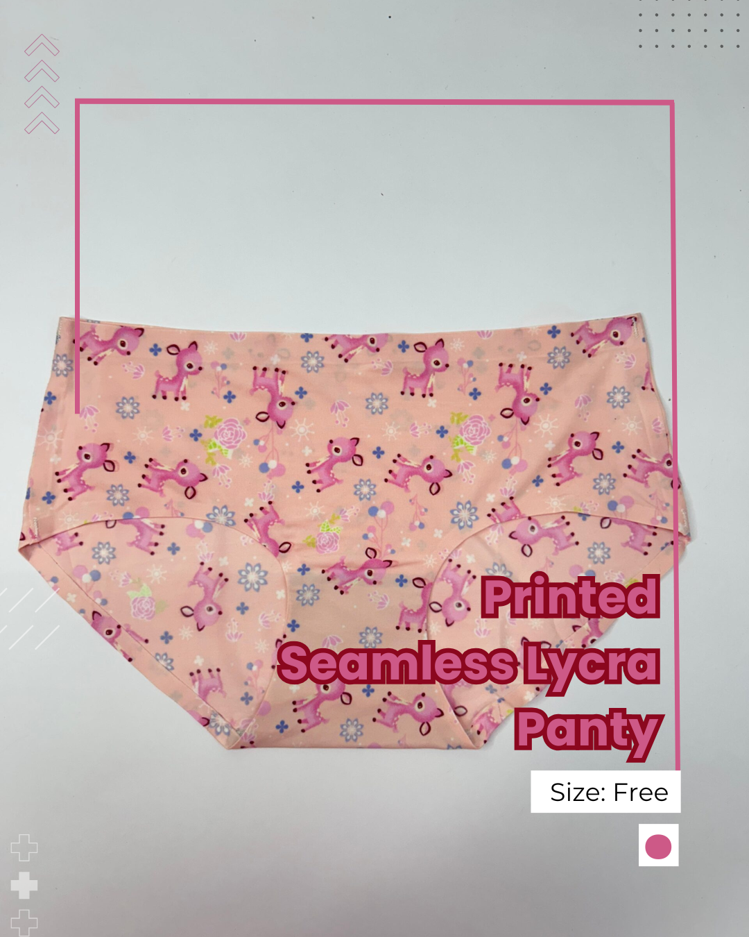Printed Seamless Lycra Panty