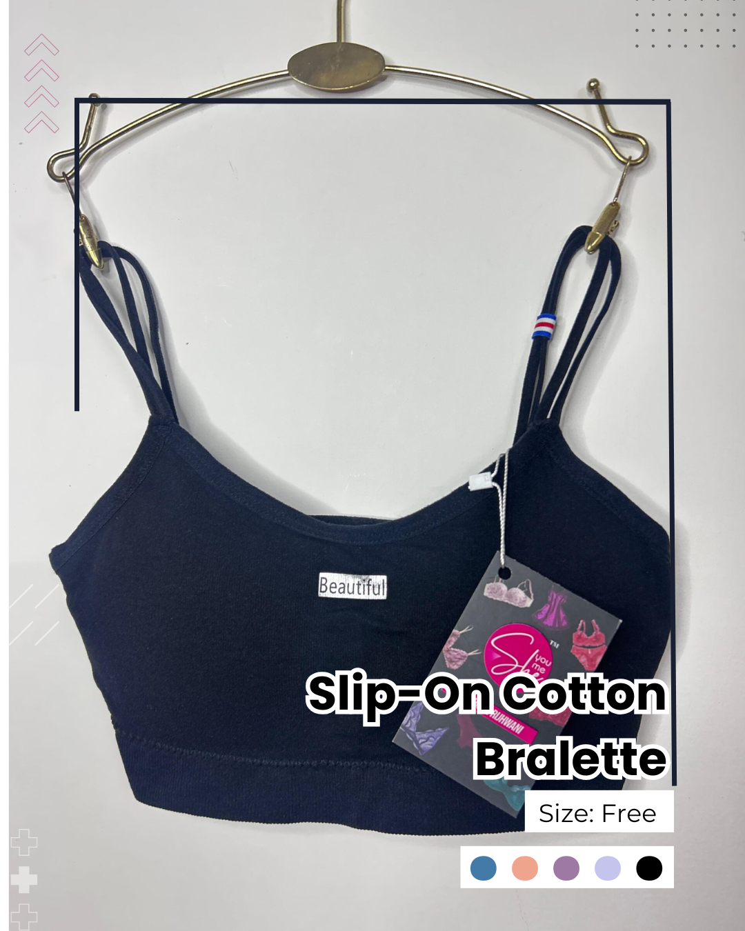 Slip-On Cotton Bralette