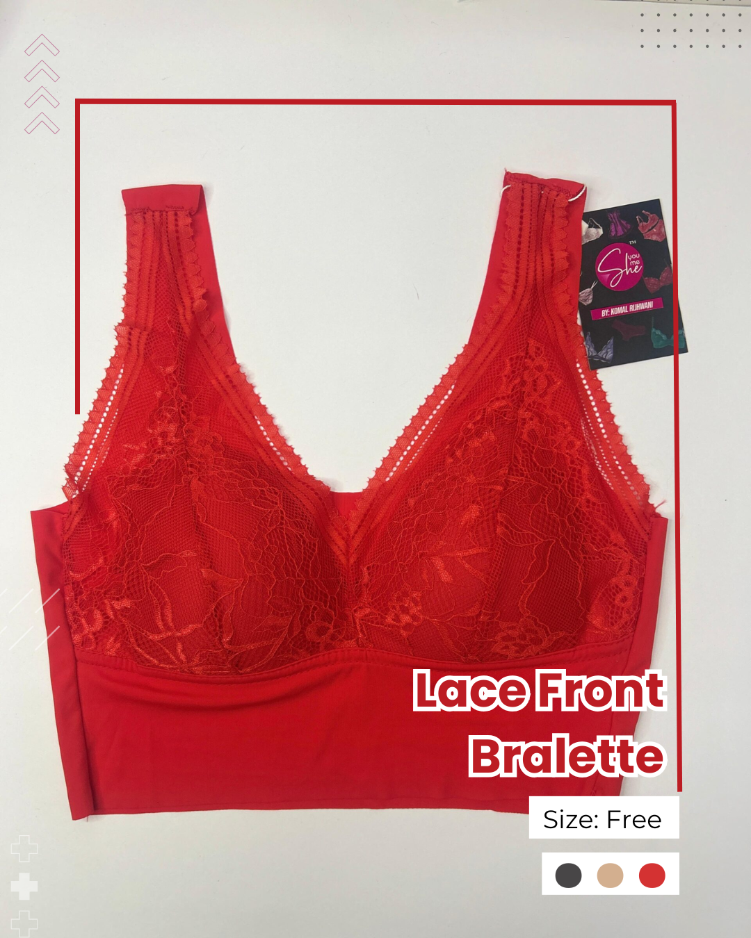 Elegant Lace Front Bralette