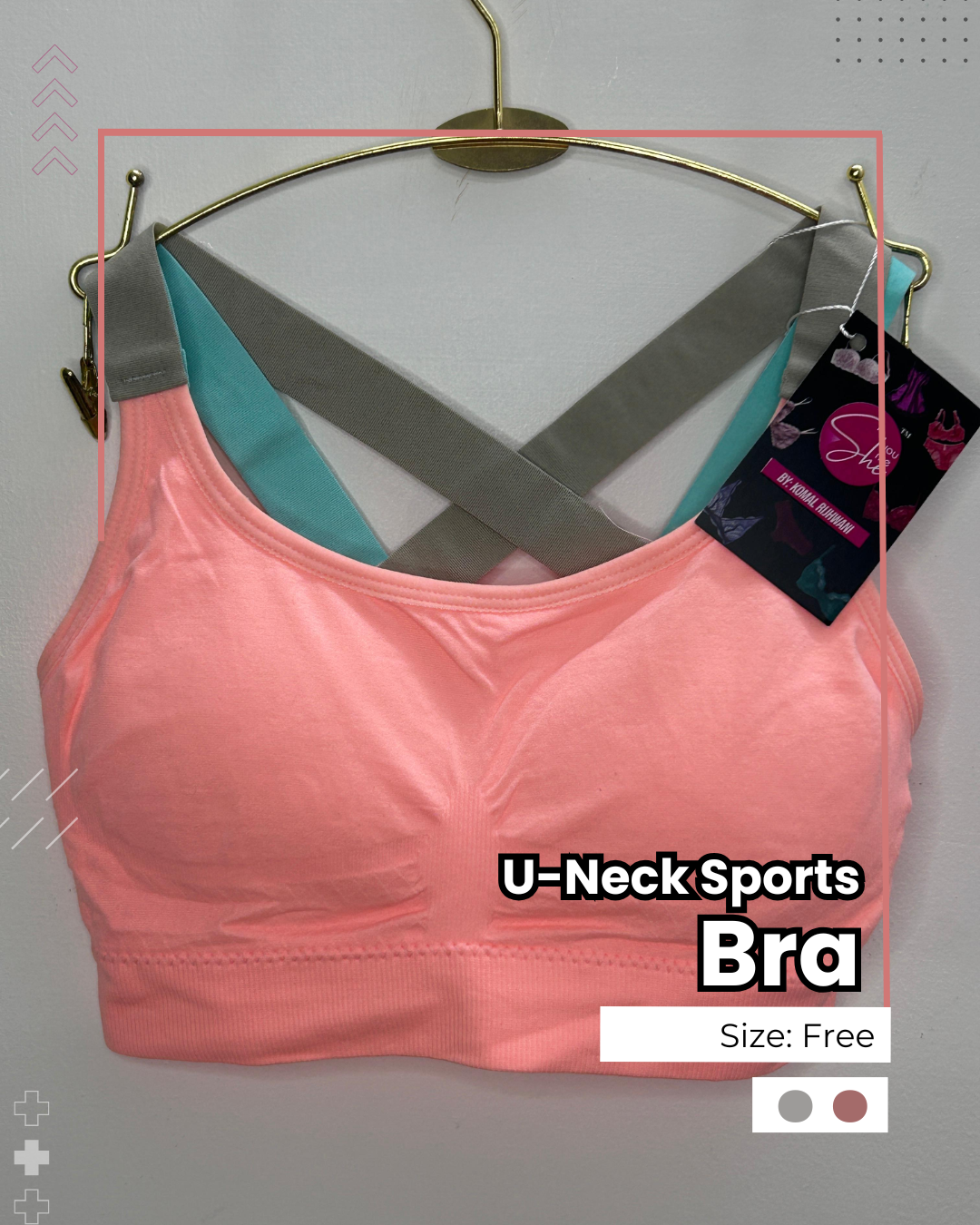 Racerback  Dual-Strap Sports Bra